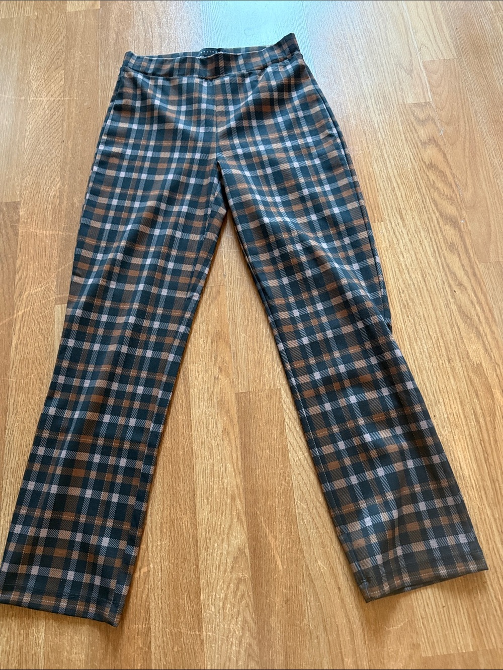 Sanctuary Carnaby Plaid Trousers Black, Brown & Tan